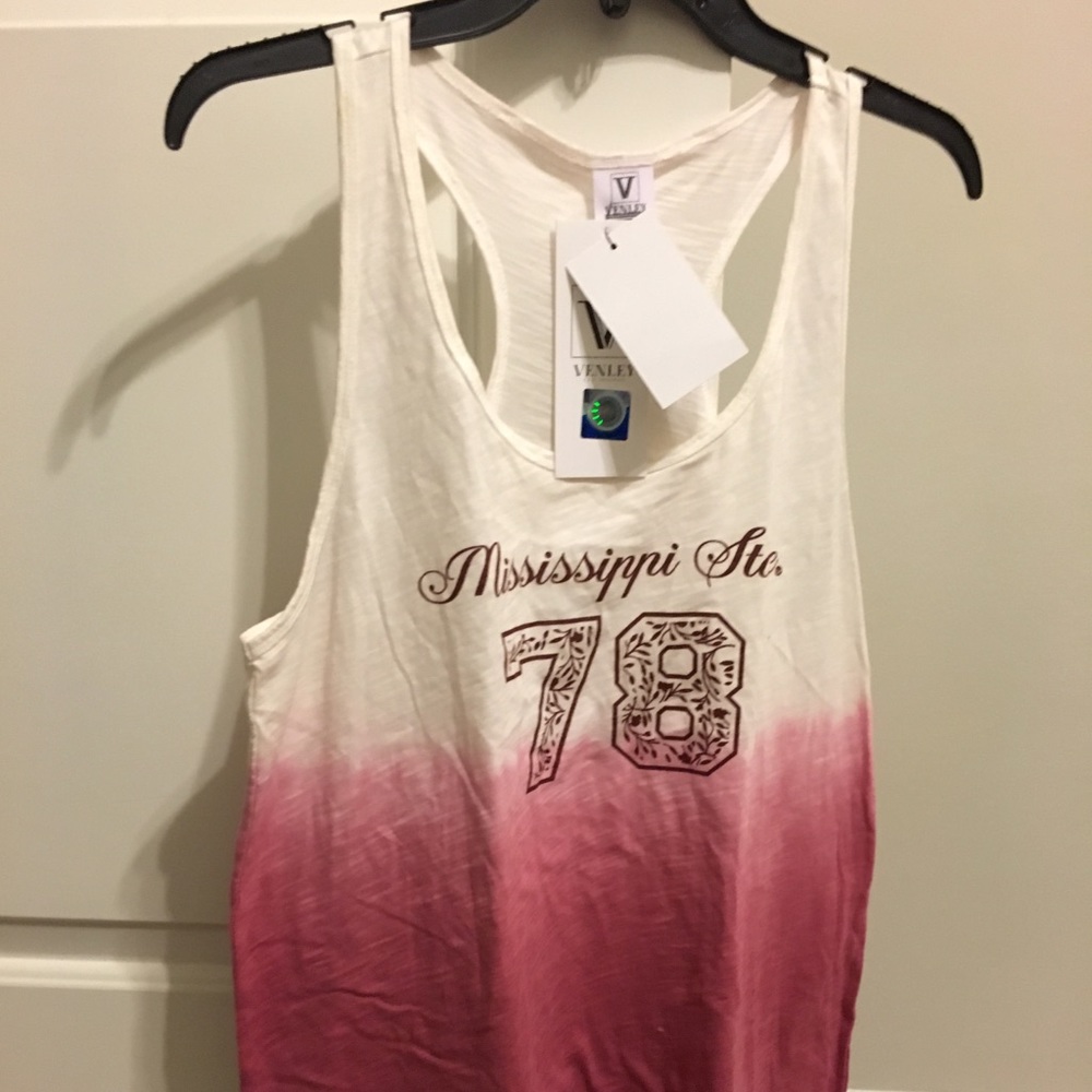 Women's White Mississippi State Tank Top